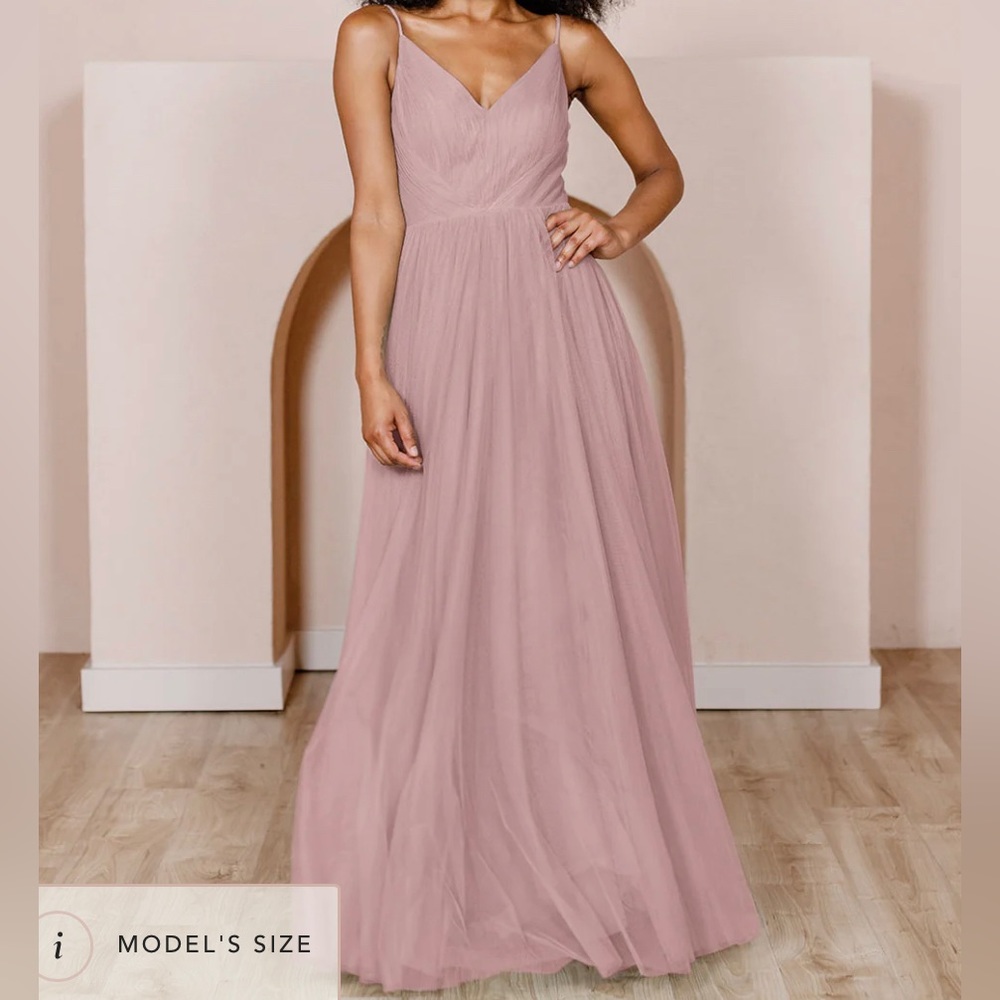 Revelry Penelope Tulle dress in bradshaw blush